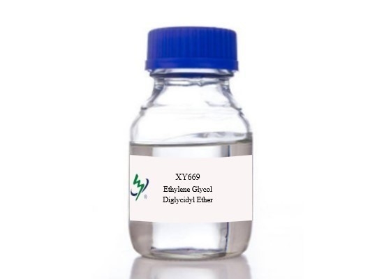 ETHYLENE GLYCOL DIGLYCIDYL ETHERS XY669 CAS 2224-15-9, TEXTILE TREATING AGENT, SILK SHRINKPROOF AND RESISTANCE AGENT, PERCHLORIDE AND PVC HEAT STABILIZATION AGENT, SUITABLE FOR EPOXY EMBEDDING CASTING