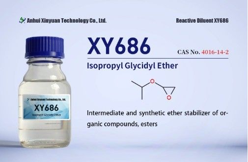ISOPROPYL GLYCIDYL ETHERS XY686, LOW CHLORINE HIGH PURITY, CAS 4016-14-2, INTERMEDIATE AND SYNTHETIC ETHERS STABILIZER OF ORGANIC COMPOUNDS AND ESTERS