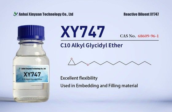 C10 アルキルグリキジルエーテル XY747 CAS 68609-96-1 床,コンクリートの修理,詰め物,埋め込み,モノエポキシ機能,透明液体